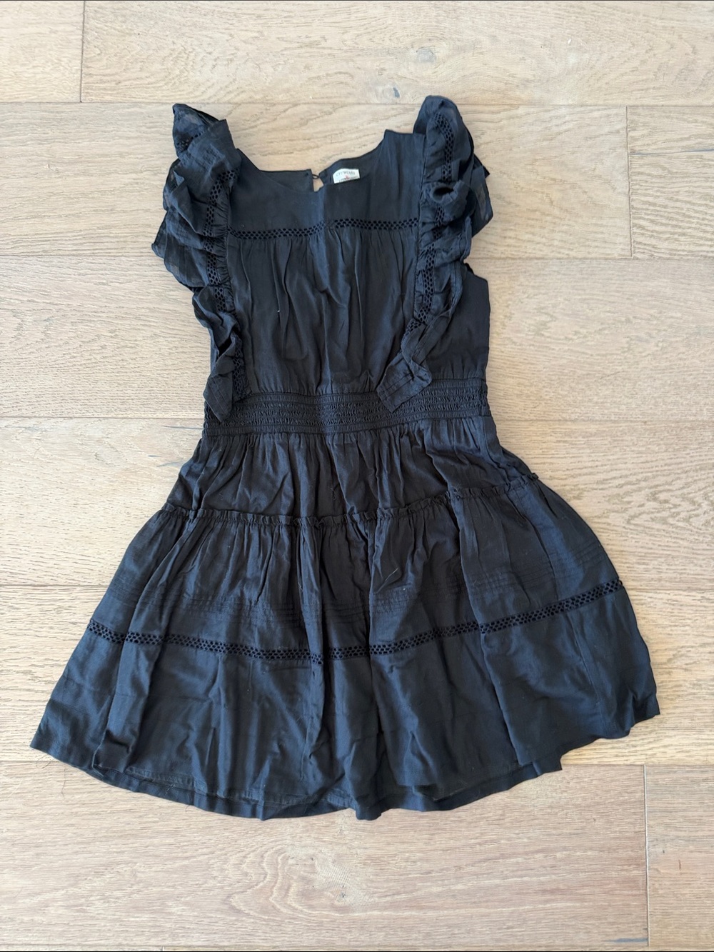 Crewcuts Black Ruffle Sleeve Casual Dress